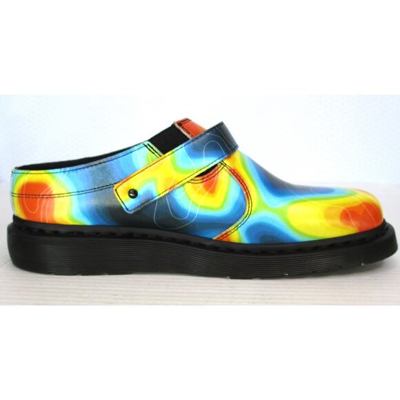 New Dr. Martens Isham Genix Nappa Reclaimed Thermal Map Mules Men\'s Sz 12 EU 46 main image 7